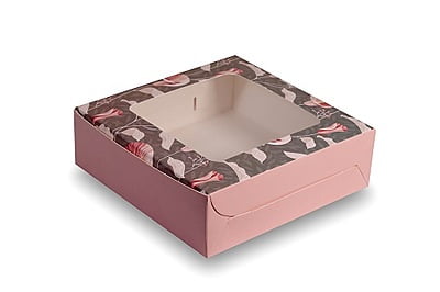 Qson Brownie Box For 4 - Size 6.5x5x2 inch