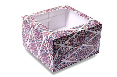 Qson Cup Cake Box 4CC