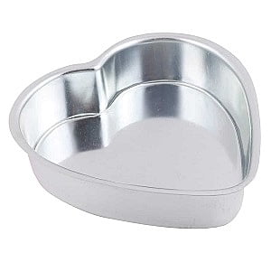 Aluminium Cake Mould Heart Shape Large 8.5"