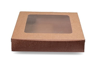 Qson Brownie Box For 12 - Size 10x10x2 inch