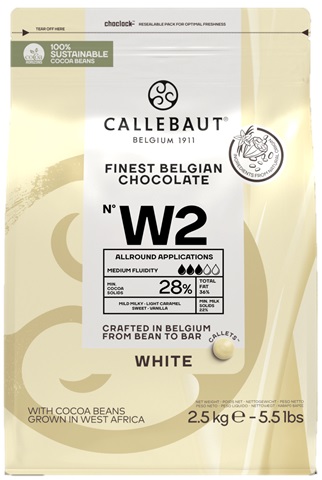 Callebaut White Chocolate Couvetere Callet W2 500 gms