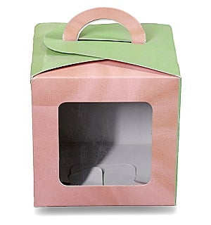 Qson Cup Cake Box 1CC With Handle
