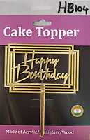QSON Acrylic Topper Happy Birthday S QSON Acrylic Topper Happy Birthday S