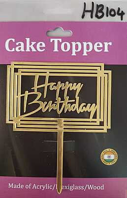 QSON Acrylic Topper Happy Birthday S QSON Acrylic Topper Happy Birthday S