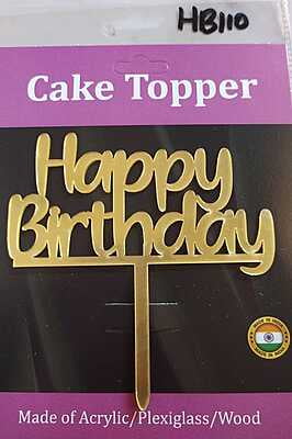 QSON Acrylic Topper Happy Birthday S QSON Acrylic Topper Happy Birthday S