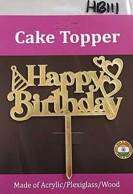QSON Acrylic Topper Happy Birthday S QSON Acrylic Topper Happy Birthday S