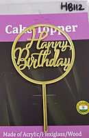 QSON Acrylic Topper Happy Birthday S QSON Acrylic Topper Happy Birthday S