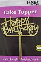 QSON Acrylic Topper Happy Birthday S QSON Acrylic Topper Happy Birthday S