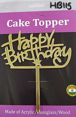QSON Acrylic Topper Happy Birthday S QSON Acrylic Topper Happy Birthday S