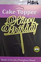 QSON Acrylic Topper Happy Birthday S QSON Acrylic Topper Happy Birthday S