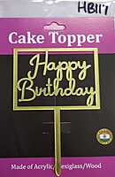 QSON Acrylic Topper Happy Birthday S QSON Acrylic Topper Happy Birthday S