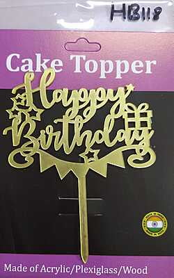 QSON Acrylic Topper Happy Birthday S QSON Acrylic Topper Happy Birthday S