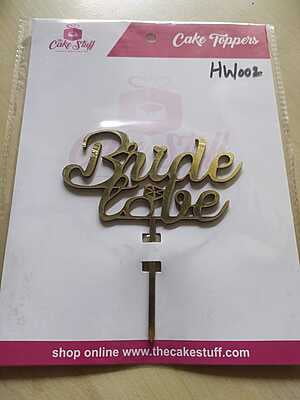 QSON Acrylic Topper Anniversary Engagement Couple M-L QSON Acrylic Topper Anniversary Engagement Couple M-L