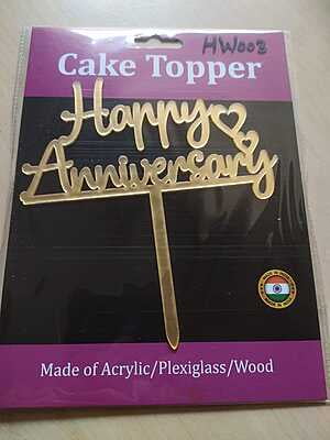 QSON Acrylic Topper Anniversary Engagement Couple M-L QSON Acrylic Topper Anniversary Engagement Couple M-L