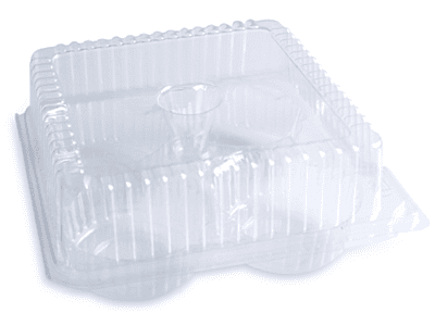 PVC Muffin Box 4 Cavity PVC Muffin Box 4 Cavity
