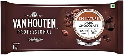 VHP Dark Chocolate Couverture 46.5% Slab - 1 Kg