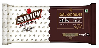 VHP Dark Chocolate Couverture 46.5% Slab - 1 Kg