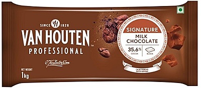 VHP Milk Chocolate Couverture 35.6% Slab - 1 Kg
