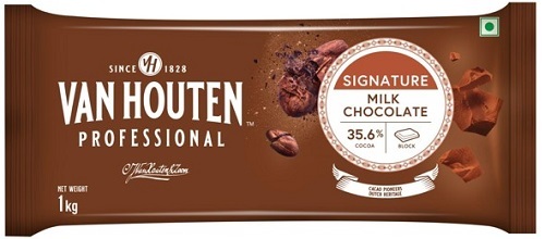 VHP Milk Chocolate Couverture 35.6% Slab - 1 Kg