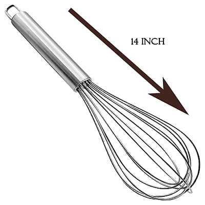 Qson SS Whisk 14 inch