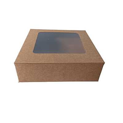 Qson Brownie Box For 4 - Size 6.5x5x2 inch Qson Brownie Box For 4 - Size 6.5x5x2 inch